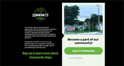 Desktop Screenshot of communityhops.org